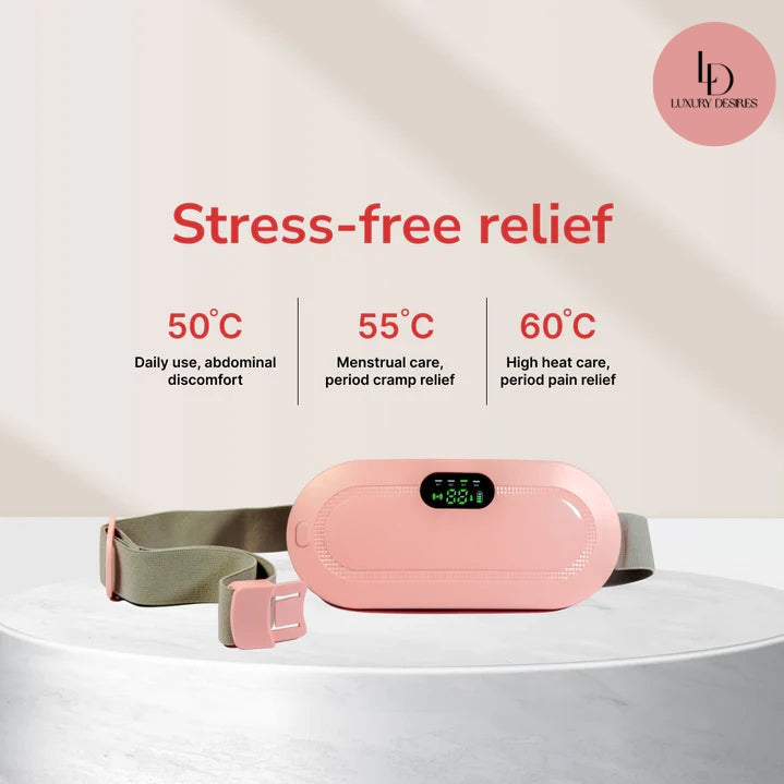 Period Cramp Relief Electric Heating Belt Massager
