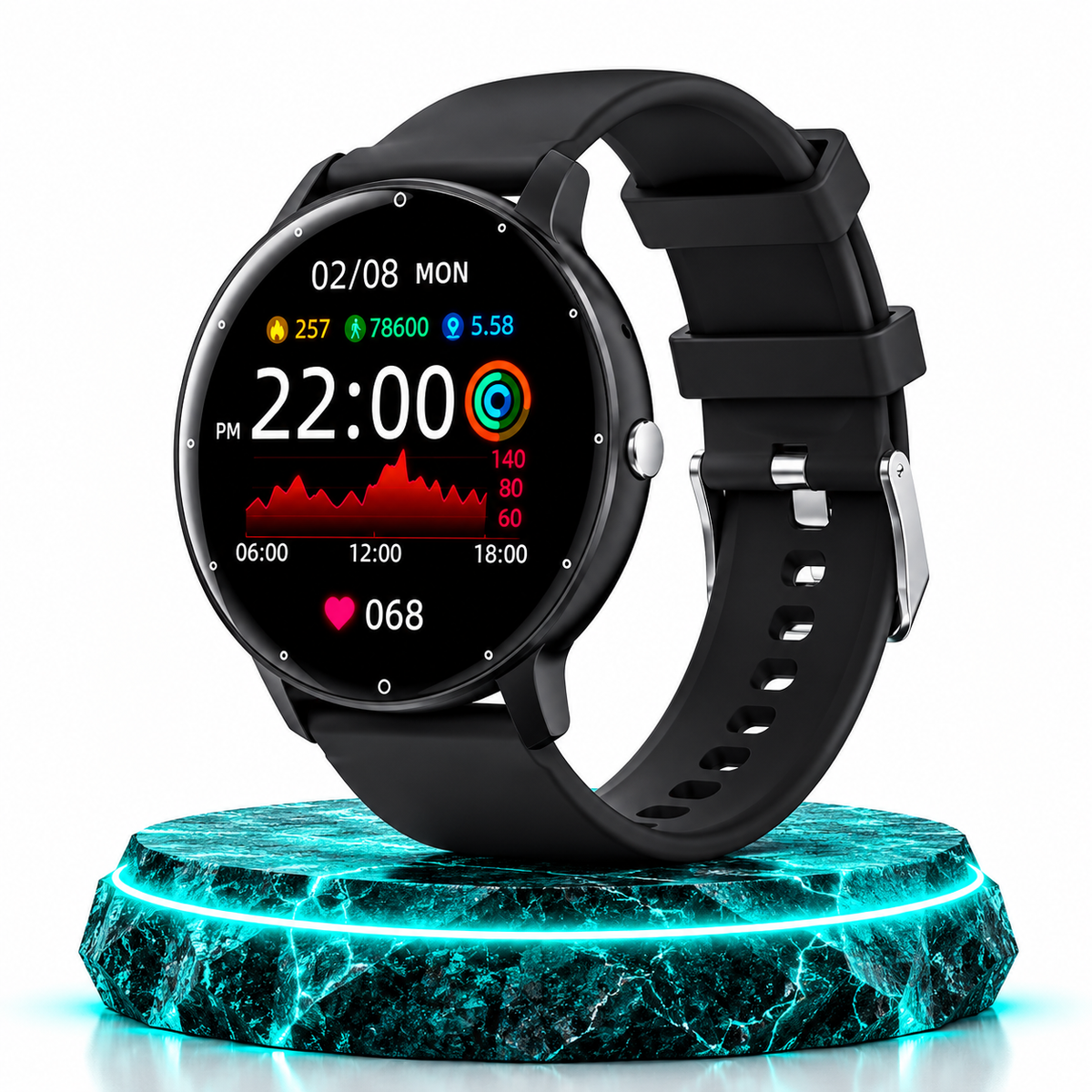 LIGE Smart Watch Women Men Full Touch Screen