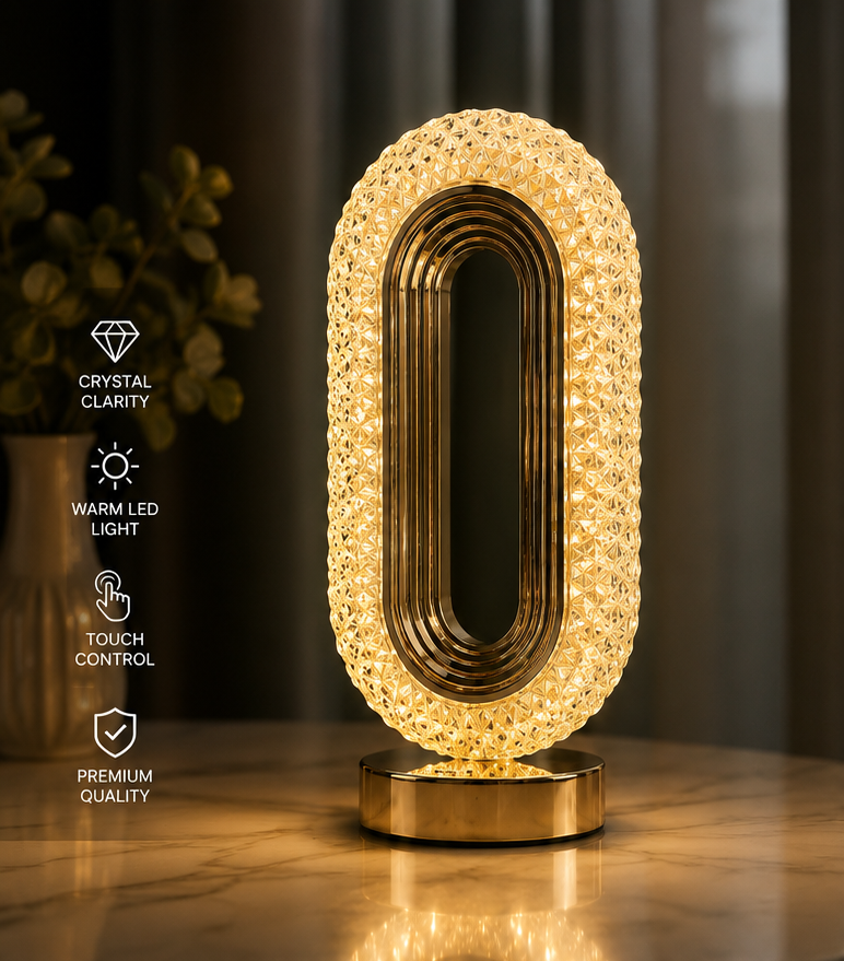Crystal Luxury Modern LED Table Lamp